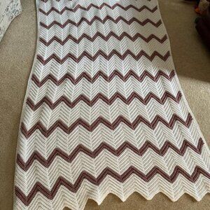 Hand made beautiful, warm afghan blanket. NEW